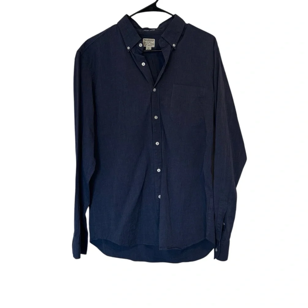 J. Crew Navy Button-Down Casual Shirt